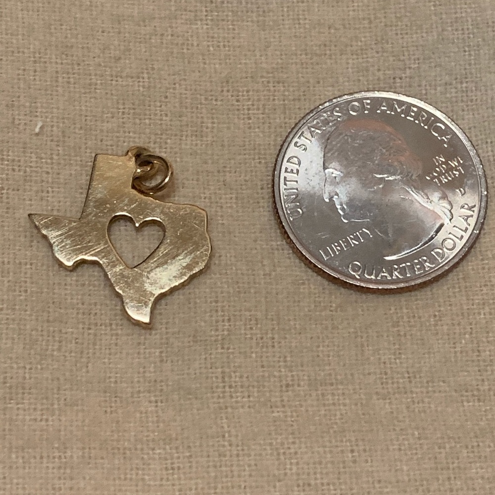 James Avery Deep in the Heart of Texas Charm Gold